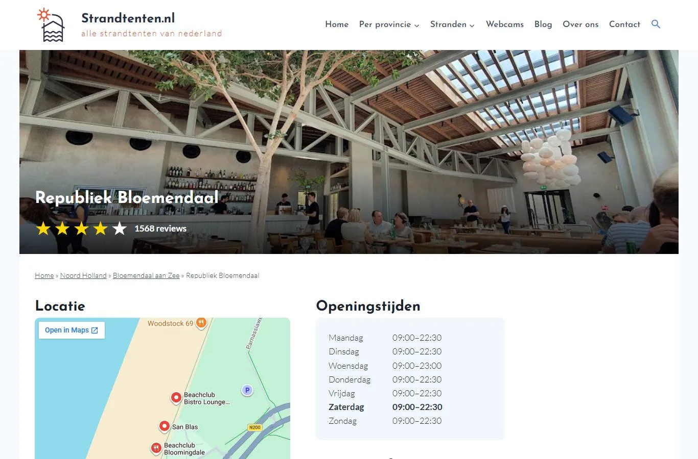 Detailpagina strandtent — Stolk Labs